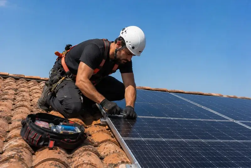 Maintenance et monitoring de panneaux solaires à Clisson